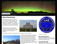 Tablet Screenshot of lackawannaastronomicalsociety.org
